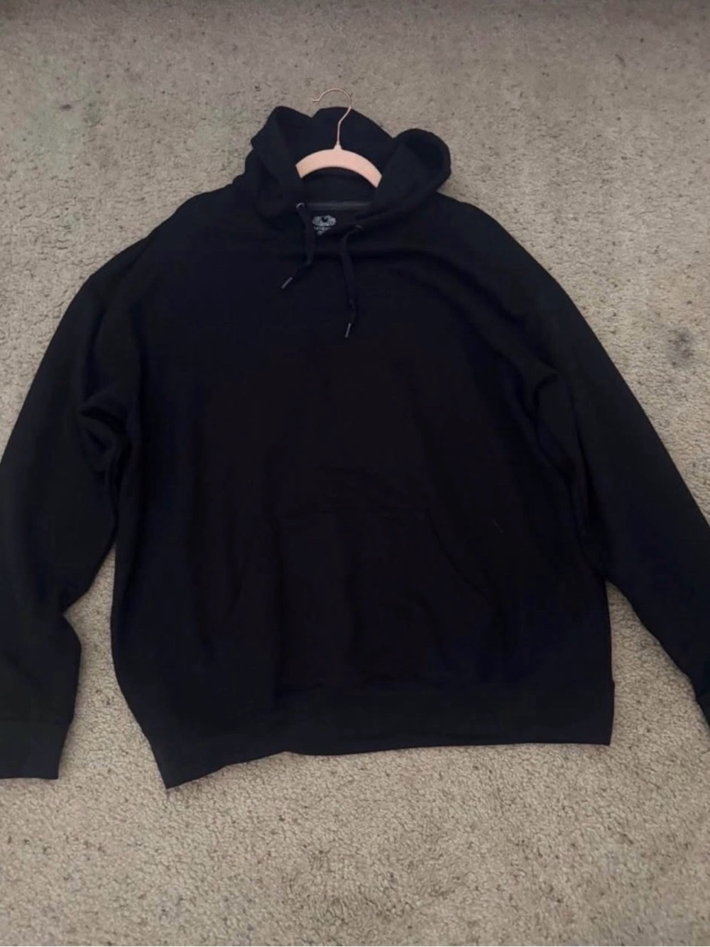 Fruit of the Loom Men's Black Pullover Hoodie